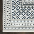 thumbnail image 5 of Nourison Calobra Indoor/Outdoor Contemporary Bordered Blue 2'2" x 10' Area Rug, (10' Runner), 5 of 9