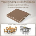 thumbnail image 3 of Costway Outdoor Chair Cushion Set of 2 Waterproof Fade-Resistant Olefin Seat Cushions Brown, 3 of 9