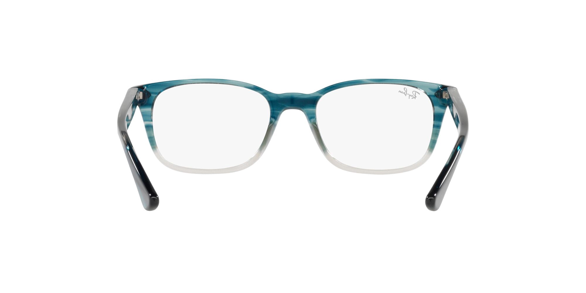 Ray-Ban RB5375 Optics Glasses, Prescription Eyeglasses with Case, Demo Lens/Gradient Turquoise Havana, Size 51