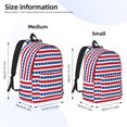 thumbnail image 2 of Balery American Patriotic Stars And Stripes Mochila Clásica Impresa Básica para Viaje, Mochila Escolar Resistente al Agua, Mochila de Lona con Correas Ajustables-Medium, 2 of 5