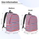 thumbnail image 2 of Easygdp American Patriotic Stars And Stripes Mochila de Lona Resistente para Laptop, Compatible con Laptops de 15 a 17 pulgadas, Ideal para Escuela, Trabajo y Viajes-Medium, 2 of 5