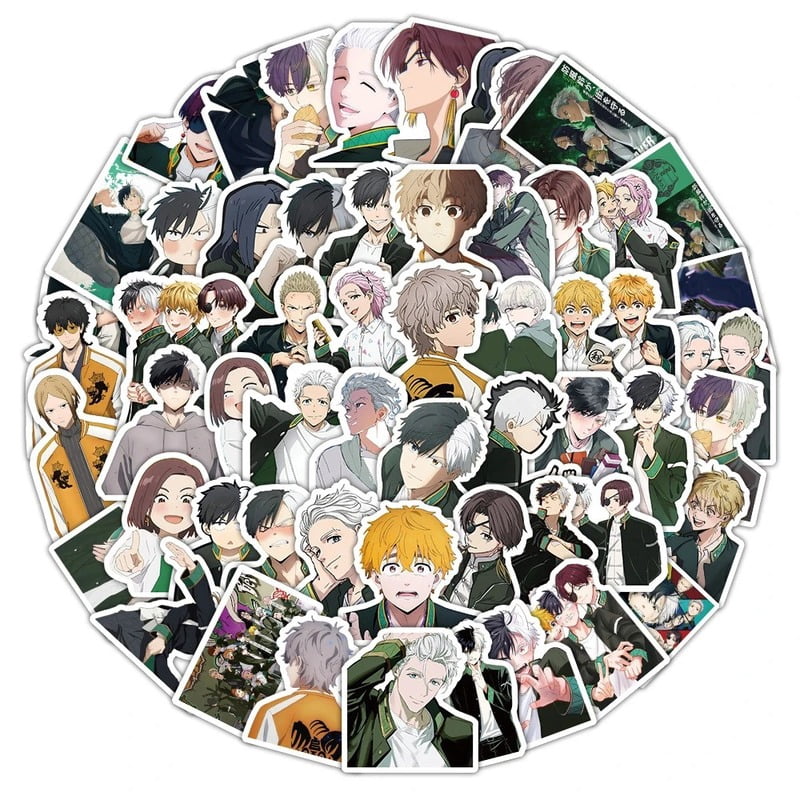 10/30/50pcs Cool Wind Breaker Anime Stickers Haruka Sakura Hayato Sticker Waterproof Laptop Motorcycle Skateboard Umemiya Decal