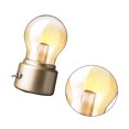 thumbnail image 4 of Raindrops Small Nightstand Lamp Bedside Lamp Golden Round Bulb Shape 7x2.4x4.3in 1Pcs, 4 of 8