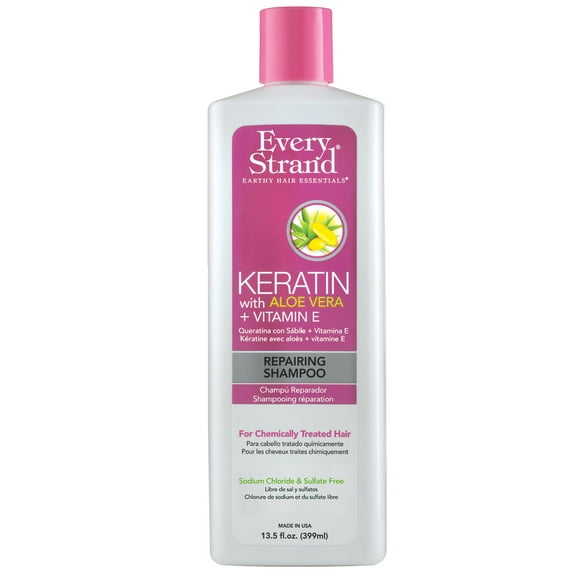 Every Strand Keratin Repairing Shampoo, 13.5 fl oz., All Hair Type, Moisturizing, Repairing