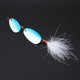 thumbnail image 4 of Señuelos de pesca de plumas, cuchara giratoria, cebos de peces artificiales con anzuelo triple, 3 uds., 4 of 8