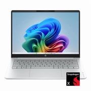 HP - OmniBook 3 - 14" 2K Touchscreen Laptop - Snapdragon X - 16GB Memory - 512GB SSD - Copilot+ PC - Glacier Silver