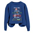 thumbnail image 3 of Dance Like Frosty Shine Like Rudolph Christmas Sweatshirts for Women Long Sleeve Crewneck Christian Sweatshirt Pullover Tops, 3 of 5