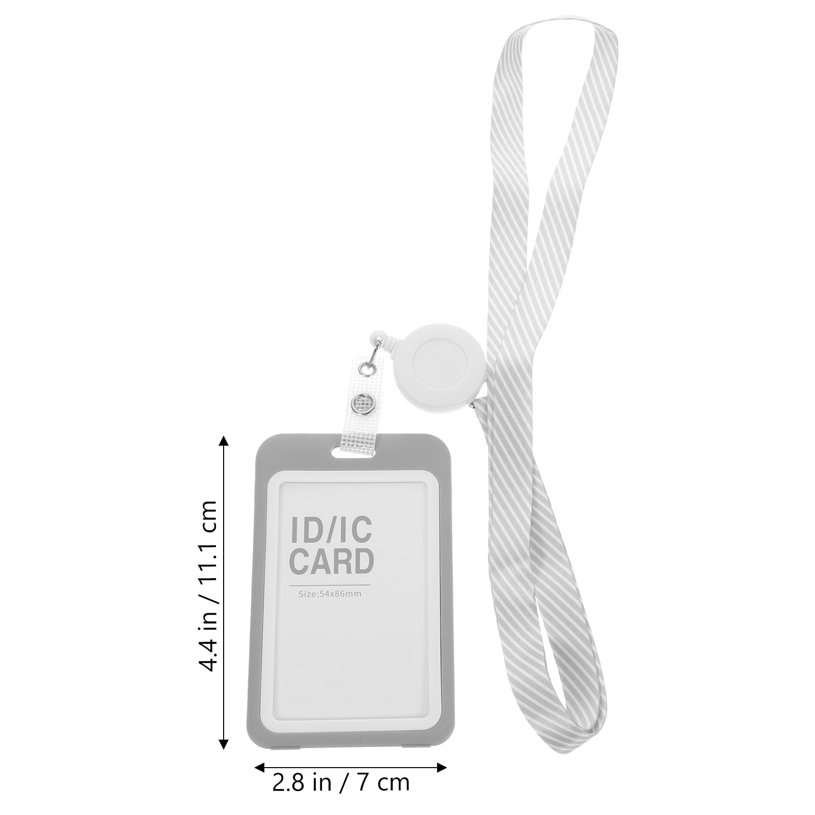 MLINS 10 Sets of Badge Sleeve Clear Badge Holder Card Sleeve Name Badge Sleeve with Lanyard
