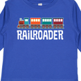 thumbnail image 4 of Inktastic Railroader Train Hobby Boys or Girls Long Sleeve Toddler T-Shirt, 4 of 5