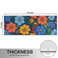 thumbnail image 5 of Kitchen Rugs Sets Of 2,Pioneer Flower Floral Print Pattern Anti Fatigue Kitchen Mat Rugs Non Slip Washable,Decorative Kitchen Floor Mats for Kitchen,Sink,Laundry,17"X47", 5 of 5