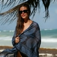 thumbnail image 4 of Bohohavn Boho Paisley Sarong Bathing Suit Cover Up for Women - 100% Rayon Beach Wrap Pareo, Bikini Coverup Skirt, Tied Tassel Edges, Lightweight, Handmade in Thailand, 4 of 6