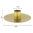thumbnail image 2 of fastboy Pillar Candle Holder Candlelight Home Decor for Party Christmas Dining Gold Large, 2 of 9