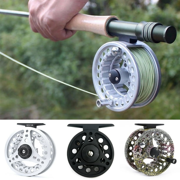 Spellwife Fly Fishing Reel Aluminum Hand-Changed Sea River Reels Spare Portable Spinning Wheel Fish Tackle Saltwater Lake Reels Professional Learner T