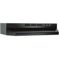 Broan 30-Inch 2-Speed Under-Cabinet Non-Ducted Range Hood, Black