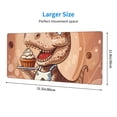 thumbnail image 3 of Xecao Dinosaur Baking Delight for Mouse Pad - Waterproof Extended Contour Mouse Mat, Large Gaming Mousepad Laptop Keyboard Mat with Non-Slip Rubber Base, 3 of 8
