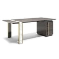 thumbnail image 3 of Italian style minimalist solid wood desk villa designer modern light luxury large office desk My Lux Decor Round, 3 of 12