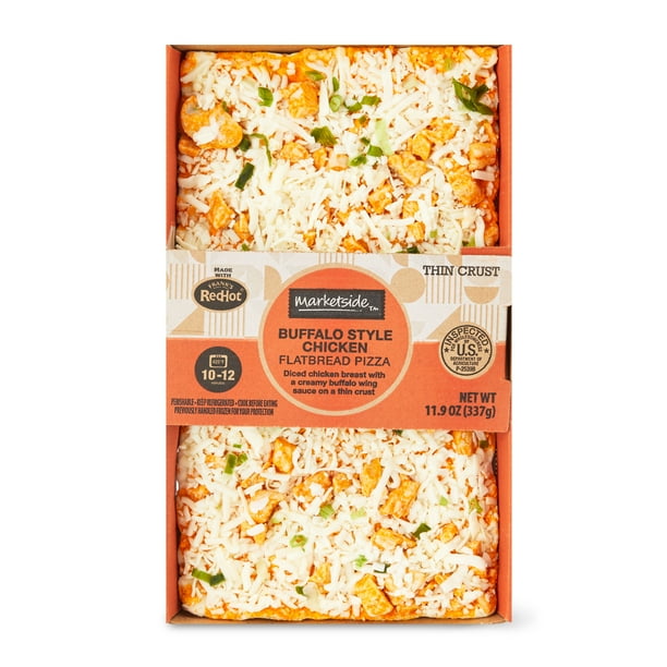 Marketside Buffalo Style Chicken Flatbread Pizza, 11.9 oz (Fresh