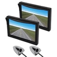 thumbnail image 4 of Backup Camera Monitor Kit, DC12V-24V Impact Proof Horizontal 87° Vertical 62° High Definition 5inch Screen Side View Monitor System  For Truck, 4 of 8