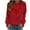 Red, variant on Awdenio Fashion Sweatshirt For Women Long Sleeves Casual Valentine's Day Printing Round Neck Shirt Crewneck Pullover Tunic Tops