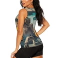thumbnail image 3 of Hirioo Desert Monkeys Drive for Women's Workout Tank Top Sleeveless Workout Tops Athletic Gym Shirts-X-Large, 3 of 7