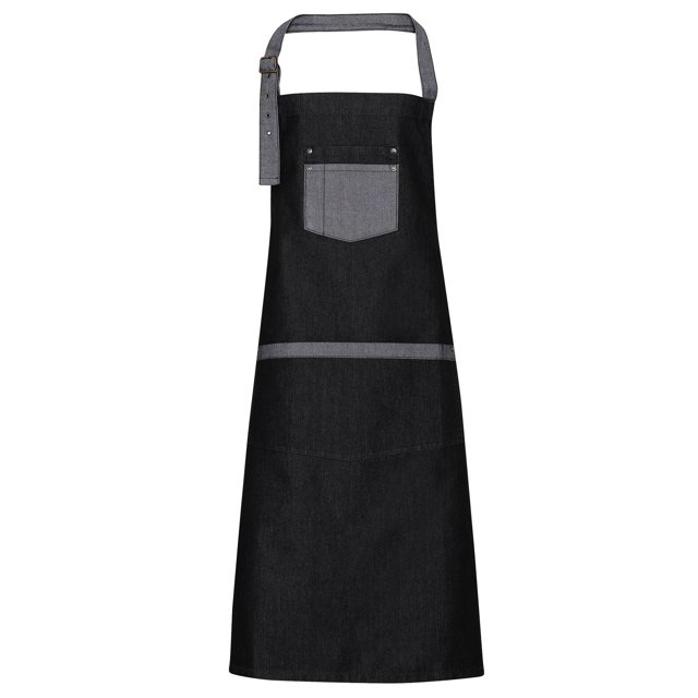 Premier - Delantal de trabajo diseño colores en contraste (Denim Negro)