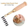 thumbnail image 2 of Non-Slip Sturdy Durable Leather Hole Punch, Leather Hole Punch Tool, Portable For Shoemaker Repair Leather Making, 2 of 8