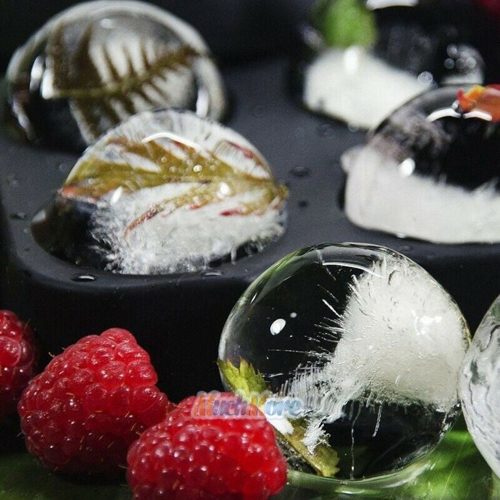 Oumilen Silicone 4-Cavity Sphere Ice Mold