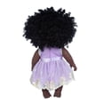 thumbnail image 5 of Baby Toy HUOGUO, pelo rizado, negro, africano, piel negra, 30 cm, 5 of 5