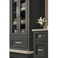 thumbnail image 3 of Amerock Maymont 3-3/4 inch (96mm) Center-to-Center Rectangle Satin Nickel Cabinet Pull Backplate, 3 of 7