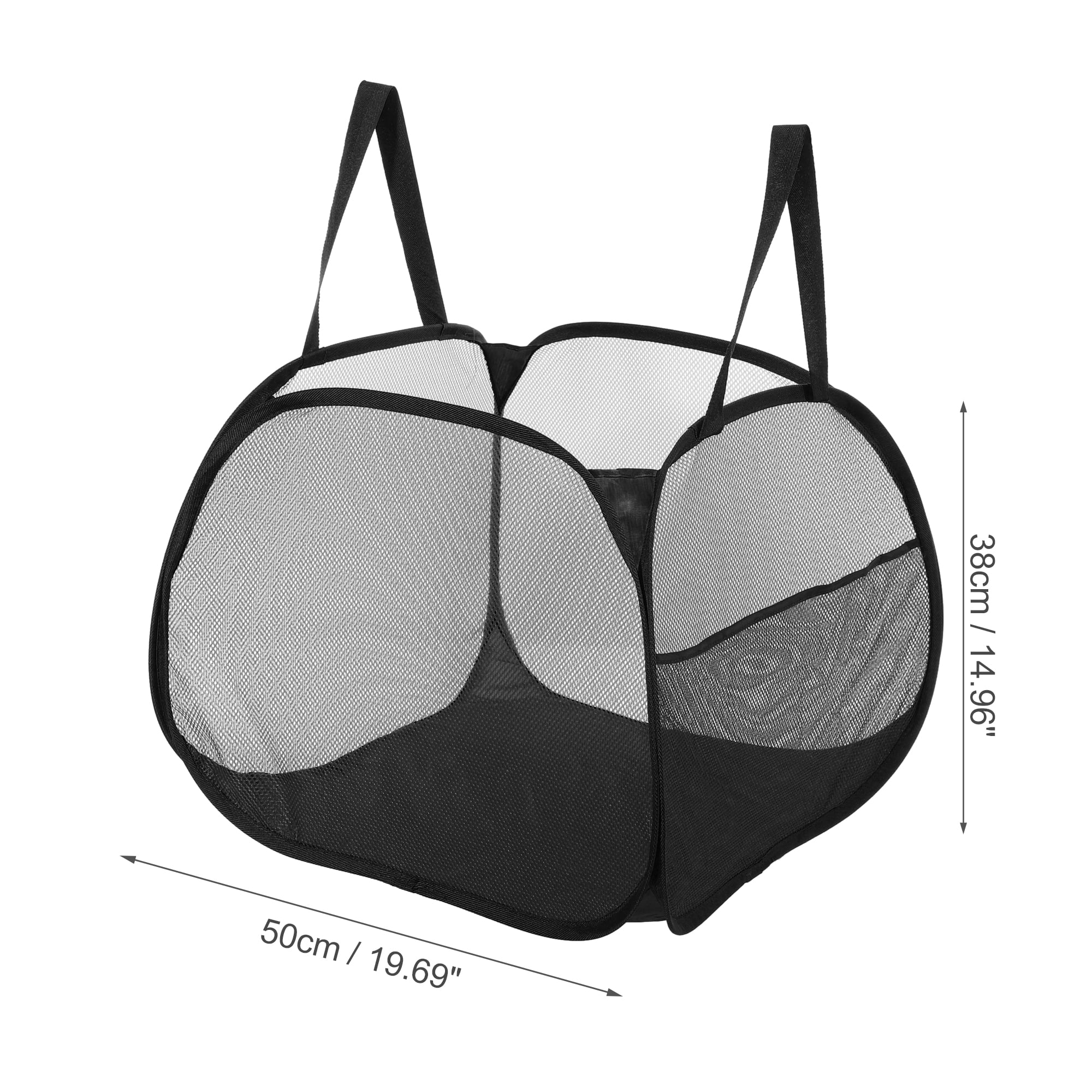 Unique Bargains Hamper Basket for Bathroom 1 Pc Black