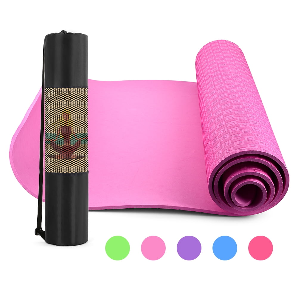 Details about   183 x 61 cm Non Slip Yoga Mat Pad with FREE Carry Bag Exercise Pilates Fitness 