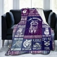 thumbnail image 2 of Raccoon Blanket for Women Men, Cute Raccoon Themed Design Printed Purple Throw Blankets for Teens Adults Lap, Chair Sofa, Warm Soft Cozy Blanket, 50"x 60", 2 of 6