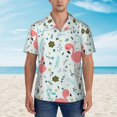 thumbnail image 4 of Easygdp Cute Flamingo Men's Hawaiian Shirts Print Lapel Short Sleeve for Beach, vacation, party, casual occasions - Medium, 4 of 9