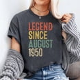 thumbnail image 3 of Legend 1950 75th Birthday Gifts for Men Women 75 Year Old T-Shirt Unisex, Sizes S-5XL, Tbun, 3 of 5