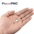 thumbnail image 3 of FramePac - Perchas triangulares pequeñas con tornillos [100 piezas] - (también conocido como hardware para colgar cuadros, ganchos para colgar cuadros, ganchos para colgar cuadros), 3 of 5