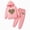 T063-Pink, variant on Zuwimk Toddler Boy Girls Sweatsuit Heart-shaped Graphic Printed Hoodie Sweatshirt and Jogger Pant Sets(T063-Purple)