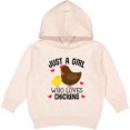 thumbnail image 2 of Inktastic Just a Girl Who Loves Chickens Toddler Hoodie, 2 of 4