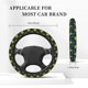 thumbnail image 3 of Balery Sunflowers And Blue Flower Fundas elásticas antideslizantes para volante, funda protectora universal para hombre y mujer, 15 pulgadas, accesorios para coche., 3 of 6