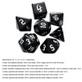 thumbnail image 2 of 7 Unids/set Dados Digitales Varios Lados D4 D6 D8 D10 D12 D20 para TRPG (blanco), 2 of 2