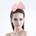 thumbnail image 7 of Christmas Big Bowknot Headband: Bow Headband Satin Oversized Bow Hair Hoop Cosplay Costume Headwear For Women Girls Pink, 7 of 7