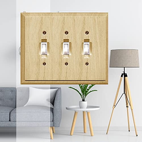 Interrupteur plaqué triple bois non-fini traditionnel d'Atron Electro Industries