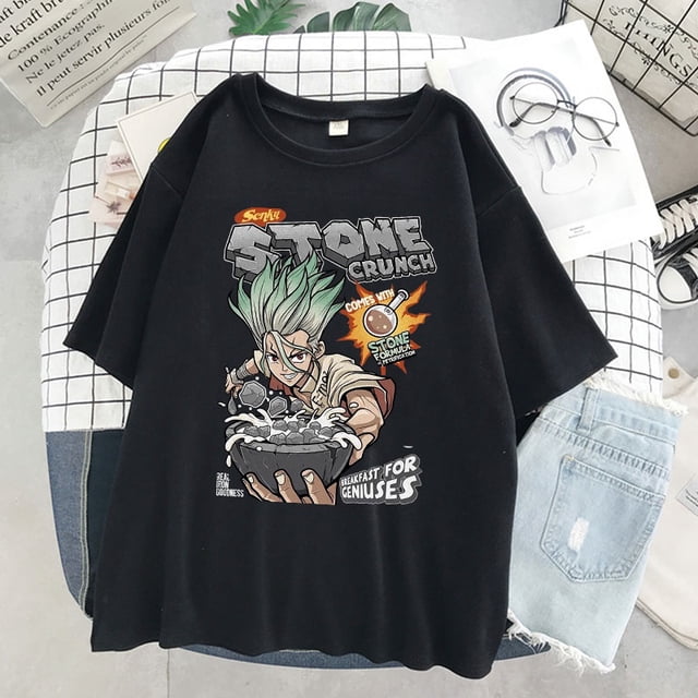 Harajuku nueva camiseta anime señoras moda manga cortapangjing