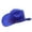 01_Blue, variant on Cowboy Hat Kids Western Style Sun Hat for Boys and Girls Material with Adjustable Sizing and Design Toddler Hat 6-12 Years 01_,6-12 Years