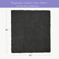 thumbnail image 2 of Chunky Knit Blanket Throw x Hand Knitted Chenille Throw Blanket Small Soft Thick Yarn Cable Knit Blanket Cute Rope Knot Crochet Throw Blankets for Couch Bed Sofa (Light ), 2 of 7