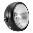 thumbnail image 3 of Motorcycle Headlamp,Universal Motorcycle Retro Black Headlight Motorcycle Headlight Rugged and Tough, 3 of 5