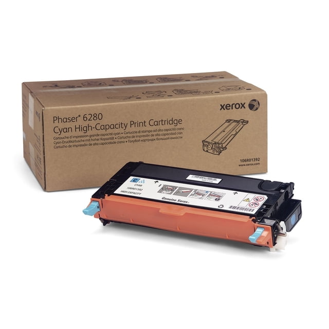 Cartucho de tóner Xerox 106R01392 cian compatible con Phaser 6280