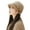 Khaki, variant on Diconna Women Wool Bucket Cap Plaid Bowknot Personalized Bucket Hats Fall Winter Sweet Basin Hat