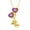 Gold, variant on 925 Silver Plated Cute Mini Teddy Bear Heart Chain 3D Love Necklace Pendant Gift-Silver