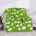 thumbnail image 3 of Yiaed Funny Sheep Doing Yoga Print Blanket Throw Blanket Soft Cozy Flannel Blanket for Home Bed Sofa Couch Chair-80"x60", 3 of 6