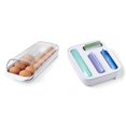 thumbnail image 5 of Soporte para huevos rodantes, dispensador apilable y organizador para almacenamiento en refrigerador, 5 of 5